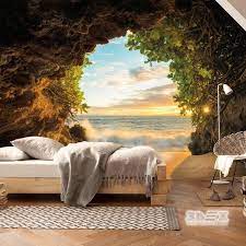 Create the atmosphere of love, nature, romance forever in your bedroom by just putting up 3d wallpaper over the headboard wall. Bedroom 3d Wallpaper Room Design