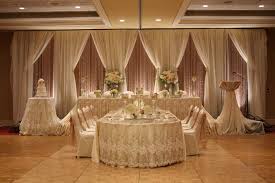 Layered Wedding Backdrop With Exquisite Lace Headtable Wedding Head Table Wedding Backdrop Head Table Wedding Wedding Reception Backdrop