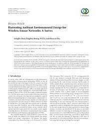 The eno scientific ws2010 pro is a sonic water level meter. Pdf Harvesting Ambient Environmental Energy For Wireless Sensor Networks A Survey