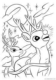 Keep your kids busy doing something fun and creative by printing out free coloring pages. Rudolph The Red Nosed Reindeer Coloring Pages Christmas Eve Coloring4free Coloring4free Com