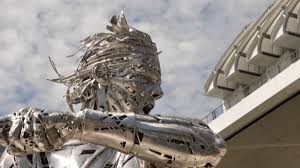But he's just received an honour of a very different kind in paris. Video Roland Garros A Giant Statue Of Rafael Nadal Unveiled Near The Philippe Chatrier Court The Limited Times
