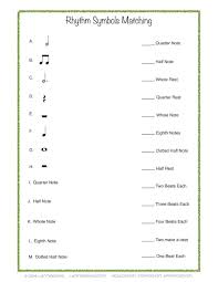 Music Symbols Matching Printable Google Search Music Rhythm Worksheets Free Music Worksheets Rhythm Worksheets