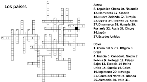 Spanish speaking countries crossword puzzle answer key. Spanish Countries Crossword Teaching Resources