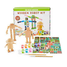 The doctor play set i put together consisted of these things (links below are referral links) personalized doctor bag (made myself from an old purse. Kid Made Modern Wooden Robot Kit