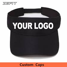 Custom Free Embroidery Print Logo Women Men S Tennis Cap Summer Sun Visor For Male Female Boy Girl Adjustable Hat Optional Color Custom Visor Hats Visor Hat Menmen Visor Hat Aliexpress