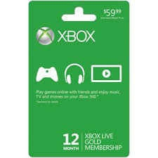 Xbox Live 12 Month Gold Card Xbox 360 Xbox Live Xbox One Live Xbox Gift Card