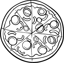 Can you create the perfect pizza? Pizza Coloring Page Printable