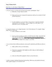 Documents similar to 11.7 states of matter phet lab answers. 3 30 States Of Matter Basics Phet Docx States Of Matter Basics Directions Go To The States Of Matter Basics Course Hero