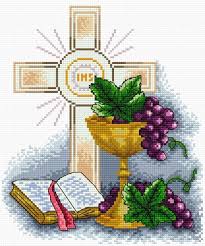 As you can probably tell, these little first holy communion characters are similar to the characters i created for my catholic saints in cross stitch bundles in fact, this is how i was prompted to make this pattern. Pin On Punto Cruz
