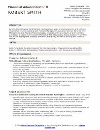 Oversee and manage day to day functions of the organization, including supervision of nlada's finance manager, hr & operations manager, program associate for administration and finance, and other positions as appropriate. Financial Administrator Resume Samples Qwikresume