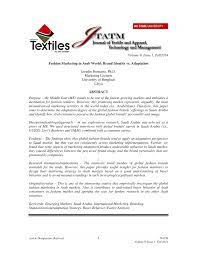 In a nutshell, fashion marketing is one of the key components of fashion merchandising, which… Pdf Fashion Marketing In Arab World Brand Identity Vs Adaptation