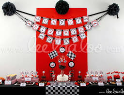 I love the white candle holders. Race Birthday Vintage Race Car Birthday Party Theme B1 Catch My Party