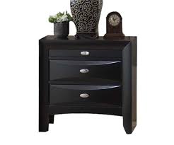 If you're more inclined to show off treasured pieces and current reads. Acme Ireland 3 Drawer Nightstand In Black With Pull Out Tray 04163