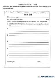 Jadual spesifikasi ujian (jsu) pksr 1 / mei pendidikan moral tahun 42013unittajukaras. Ficha Interactiva De Pendidikan Moral Para Tahun 4