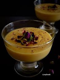 Mango Mahalabia Muhalabia With A Touch Of Sumac Recipe Middle Eastern Desserts Muhallabia Recipe Recipes