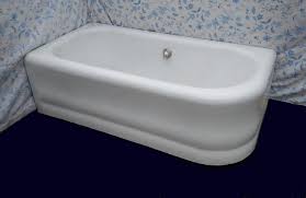 antique art deco cast iron corner tub