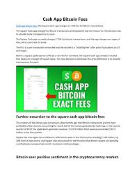 You must have a balance of at least 0.0001 bitcoin to make a withdrawal. Cash App Bitcoin Fees By Asif Javed Issuu