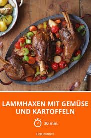 Lammhaxen Mit Gemuse Und Kartoffeln Rezept Lammhaxe Lammkeule Rezept Fleisch Gerichte