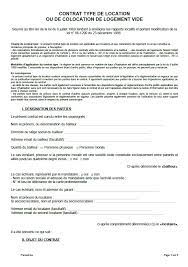 Contrat de location logement non meuble. Contrat De Location Vide Baildelocation Com