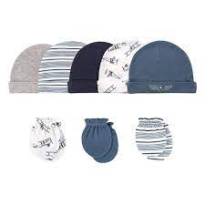 Hudson Baby Baby Cap And Scratch Mittens 7 Piece Set Konga Online Shopping