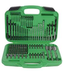 Hitachi 799962 120 Piece Drill Bit And Screwdriver Set Impact Spade Masonry Nut Drivers Hard Plastic Case Continue To The Produc Drill Set Hitachi Drill Bits