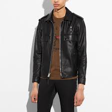 Coach Official Site 50 Off All Sale Styles Jackets Leather Jacket Coach Men