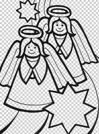 They can color and decorate the picture of the angel so it will look like what the child thinks their guardian angel may look like. Smiling Angel Coloring Book Child Png Clipart Adult Angel Art Black And White Child Free Png