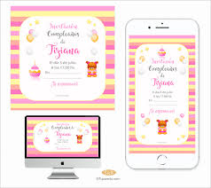 Tarjetas de cumpleaños para enviar un saludo formal y más tradicional. Invitacion De Cumpleanos Para Nina Invitaciones De Cumpleanos Infantiles Regalos Desayunos Bombones Y Flores Tuparada Com
