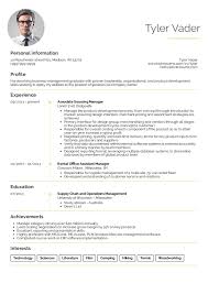 Resume Sample For Fresh Graduate Innovative Resume Examples By Real People Business Managemen Resume Examples Business Resume Template Business Management