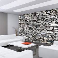 robot check grey stone wall stone walls interior brick living room