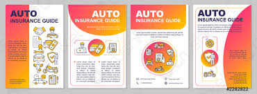 How to make a flyer. Autoversicherungs Fuhrer Broschure Vorlage Kosten Aus Kollision Flyer Stock Vektorgrafi Crushpixel