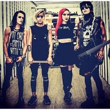 New Years Day Band Ash Costello Nikki Misery Nick Rossi Jeremy Liked On Polyvore Featu New Years Day Band New Year S Day New Year S Eve Celebrations