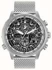 JY8030-83E Navihawk 48mm Men's Analog/Digital Solar Powered Atomic Sport Watch - Black/Silver Citizen
