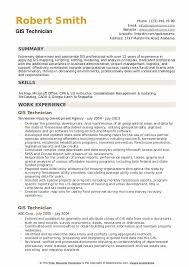 Gis Technician Resume Samples Qwikresume