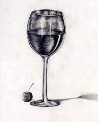 The Gallery For Wine Glass Pencil Drawing Wine Glass Drawing Wine Glass Pencil Drawings