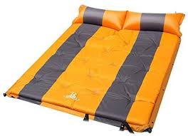 Amazon Com Bellamore Gift Double Self Inflating Mattress Sleeping Mats Pad Air Bed Camping Hiking Size 192 X 132 X 5 Cm O Sleeping Pads Sleeping Mat Air Bed