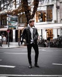 23 Outfits You Should Copy From This Influencer Mr Streetwear Magazine Hoodie Outfit Men Biker Jacket Outfit Hoodie Jacket Outfit