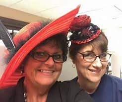 Team members from KDMC Medical Specialties Surgery show off their Kentucky  Derby hats! Pictured below left are Marta Taylor, Terri Eaves, Debbie  Alexander, Bridget GWilliams, Jenni Bellomy. Pictured below right are Debbie