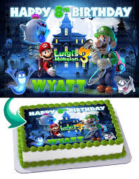 1067 x 1600 jpeg 190 кб. Luigi Mansion 3 Edible Image Cake Topper Party Personalized 1 4 Sheet Amazon Com Grocery Gourmet Food