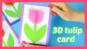 Moms deserve to be celebrated all year long, but on this day, she deserves. How To Make A Tulip Card Fun Spring Or Mother S Day Card Idea Youtube