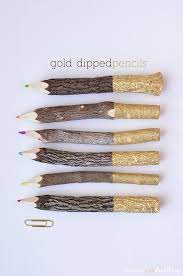 How to color metallic gold with prismacolor pencils? How To Make Gold Dipped Pencils