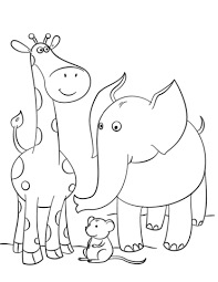 Our online collection of easy and adult coloring pages feature the best pictures for you to color. Giraffe And Elephant Coloring Page