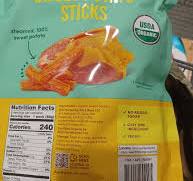 Why do organic sweet potato sticks have points on Weight ...