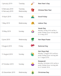 There is also a list of singapore festivals and special days celebrated in singapore. Singapore To Have 4 Long Weekends In 2019 Unscrambled Sg