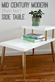 Mid Century Modern Two Tier Table Makeover Side Table Makeover Mid Century Modern Furniture Table Makeover