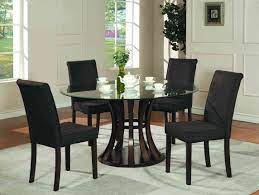 The magna round glass table puts a practical, versatile spin on scandinavian design. Furniture Dining Table Chairs Set Black Stunning Glass Dining Table 6 Dining Chairs Home Furniture Diy