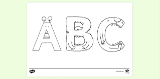 Alphabet sheets to color l. Printable Abc Colouring Page Colouring Sheets