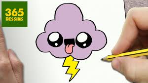 Comment Dessiner Nuage Kawaii Etape Par Etape Dessins Kawaii Dessin Kawaii 365 Dessin Logo 365 Dessins