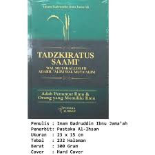 Silahkan unduh pdf kitab dari sini klik. Download Terjemahan Kitab Tadzkiratus Sami Wal Mutakallim Masnurul