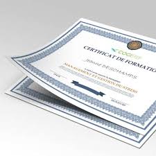 Impression De Diplomes Certificats Et Attestations Offre Unique